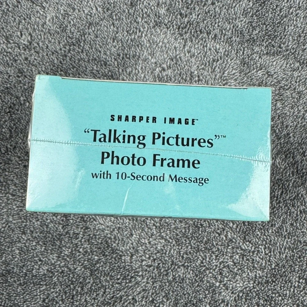 Sharper Image Talking Pictures Photo Frame Chrome 2x3‎ Recordable Message PT810